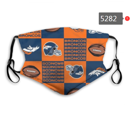 2020 NFL Denver Broncos #9 Dust mask with filter